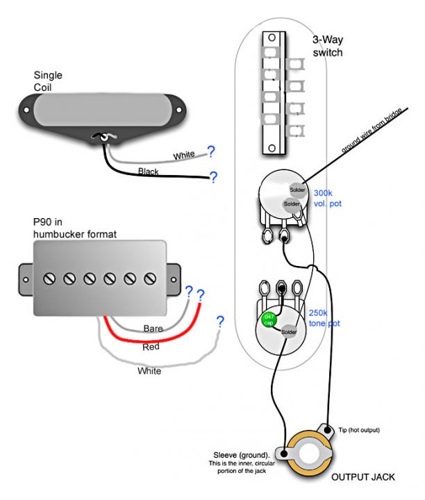 help  telecaster single coil p90 wiring Gibson Explorer Wiring Diagram 