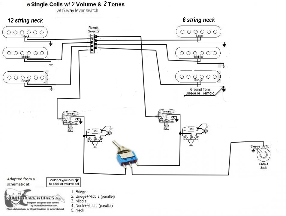 Wiring For 12 String Guitar Jack Wiring - Wiring Diagram Schemas
