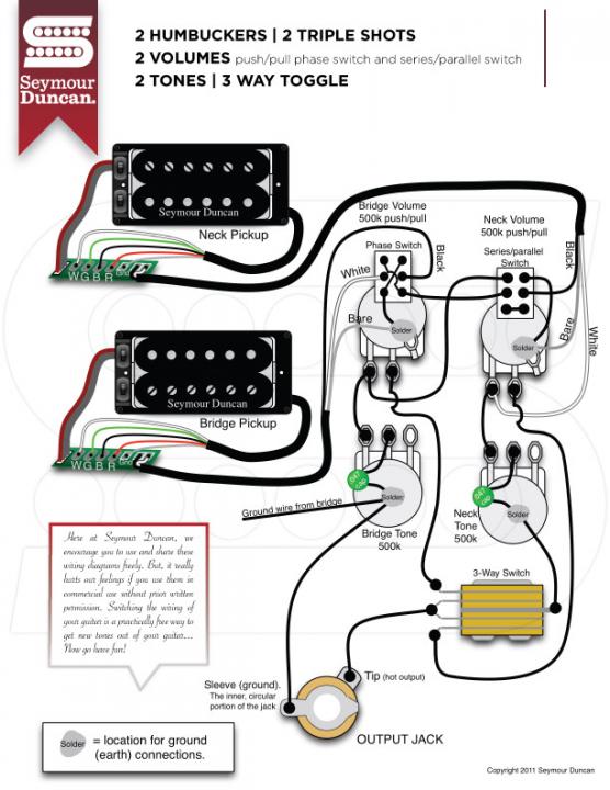 Triple Shot style Push-Pull wiring with series/parallel?