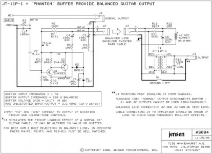 Jensen AS004 guitar buffer.jpg Jensen AS004 guitar buffer.jpg