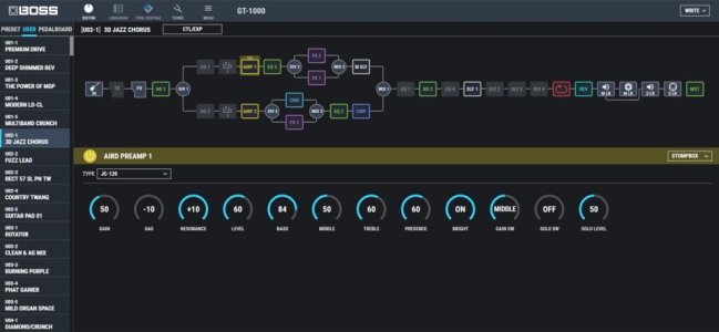 GT-1000 Screen