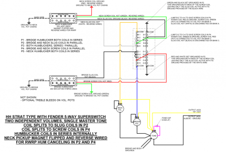 HH Strat Type Two Independent Vols One Tone Auto Coil Splits to Slugs in P2 Screws in P4 SERIES.png