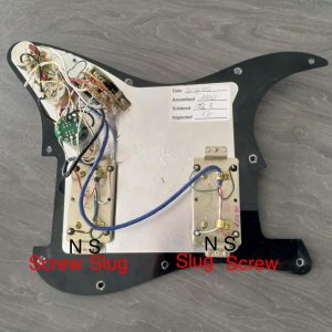 HH Strat Pickguard - Back