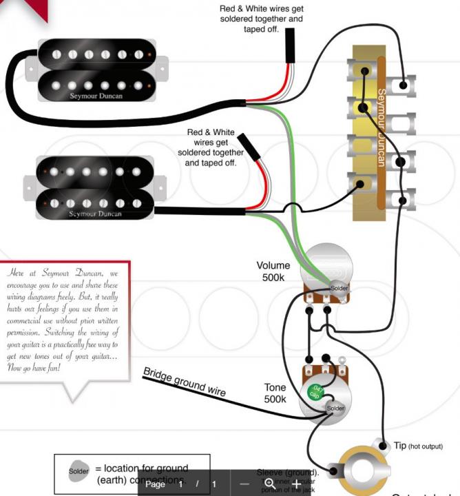 Question About Sd 5 Way Blade Diagram, Seymour Duncan Jazz Pickup Wiring Diagram