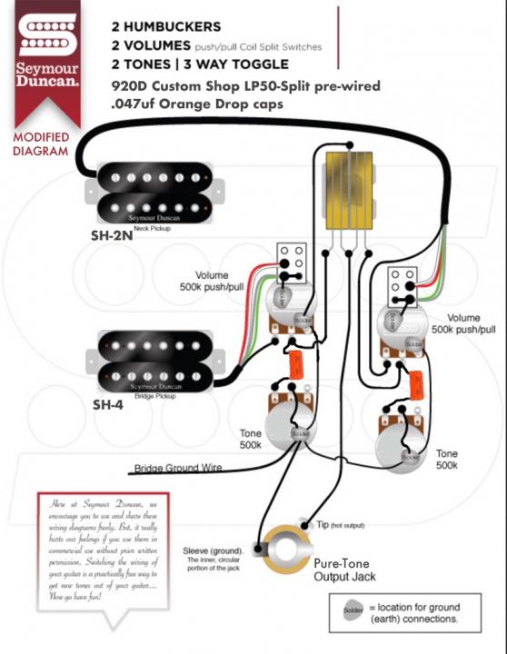 No Sound From Upgraded Epi Les Paul, Seymour Duncan Wiring Diagram Les Paul